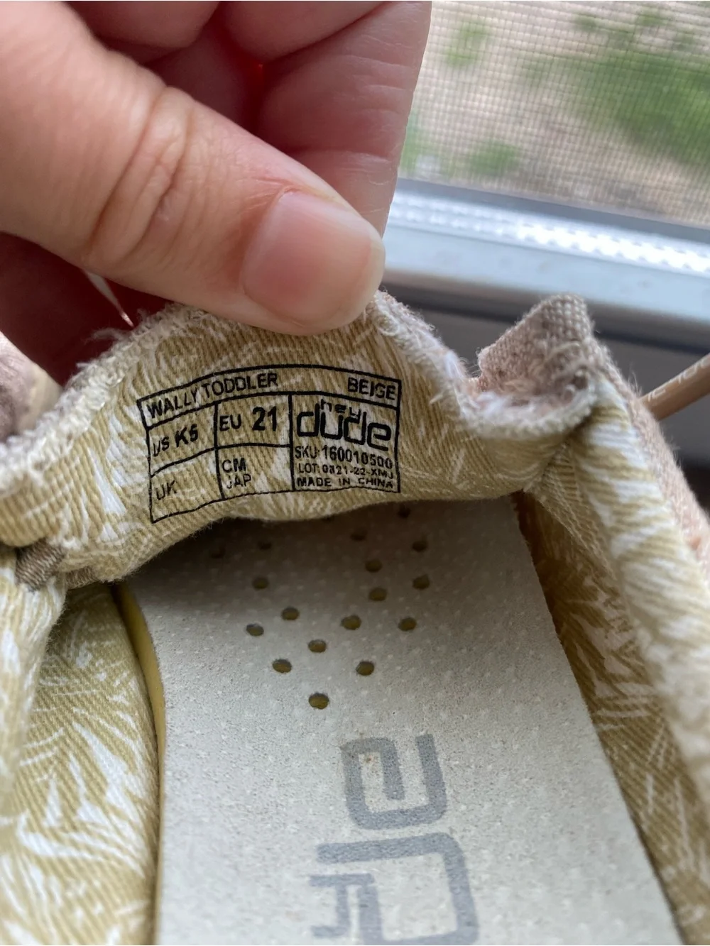 Hey Dude Kids Slip on Shoes in Beige/Tan